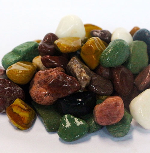 Polished colorful stone ball (pebbles)